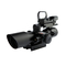  2.5-10x40 with Red Laser and Red Dot Sight Illuminated Tactical Hunting Scope