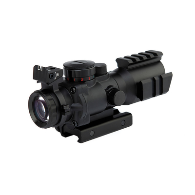 20/11MM Mount 4x32 R/G Illuminated Reticle Prism Scope With Three Rail