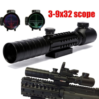 3-9X32E Tactical Hunting Scope Red Green Illuminated Reticle Scope