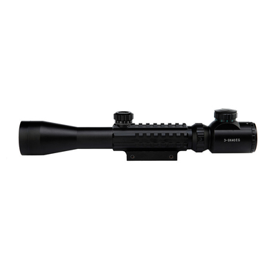 Combo 3-9x40 Dual Illuminated Hunting Scope With Tri Pictinny Rail