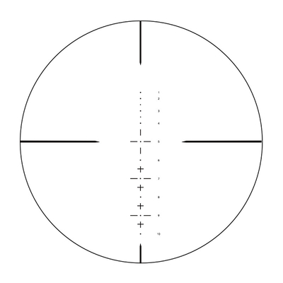 1-6X24 Second Focal Compact Long Range Shooting Scopes 260mm For ARS