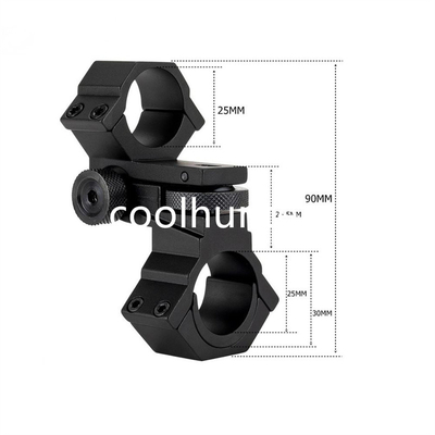 Black OEM Tactical Rings And Bases 30mm Optic 21mm Mount