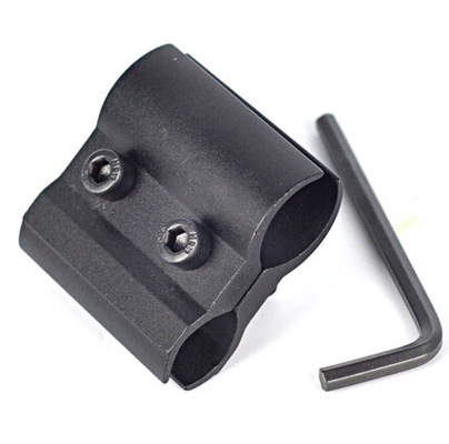 Swivel Clamp Tactical Barrel Ring Mount Holder 25mm Flashlight Laser Sight Mount