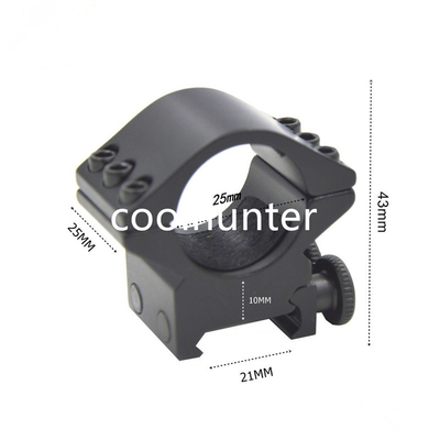 3 Slots Scope Rings And Mounts ARS 25.4MM 30MM Flashlight Laser Sight Mount