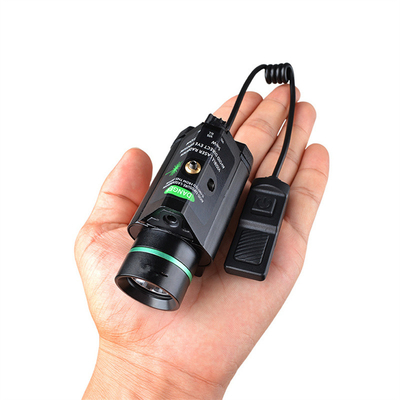 300LM Tactical Flashlight 5mw Green Laser Sight For 20MM Weaver Rail Weapons