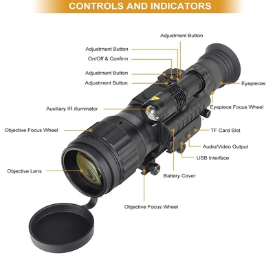 OLED 200M Infrared Night Vision Hunting Scope Telescope 750×560