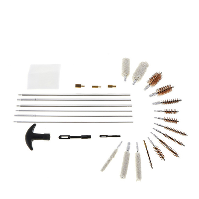 Rifle Universal Leather Gun Cleaning Brush Kit 410 .22 Cal