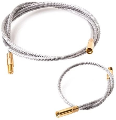 Nylon Hunting Shooting Accessories 8''33'' Threaded Coated Cleaning Cable