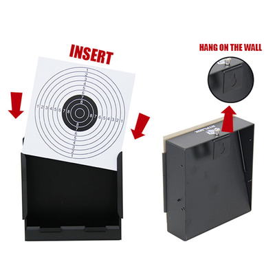 Air Soft 2mm Metal Shooting Target Holder Case Target Box Pellets Trap